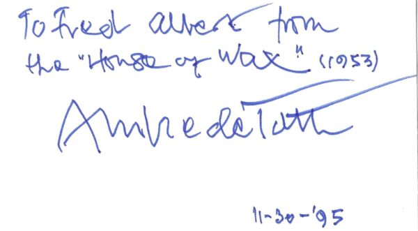 André de Toth - Aqua Troops Drop Coordinator - "Thunderball"