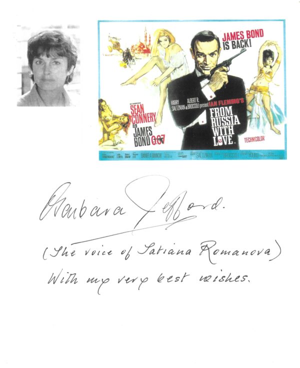 Barbara Jefford - Voice of Tatiana Romanova - "From Russia With Love"