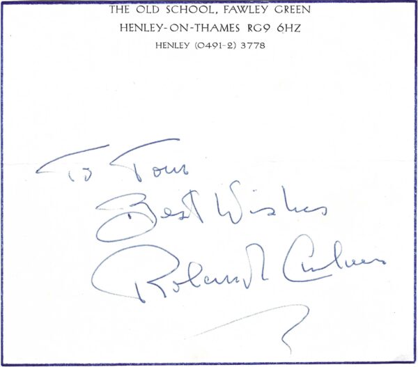 Roland Culver - Home Secretary - "Thunderball"