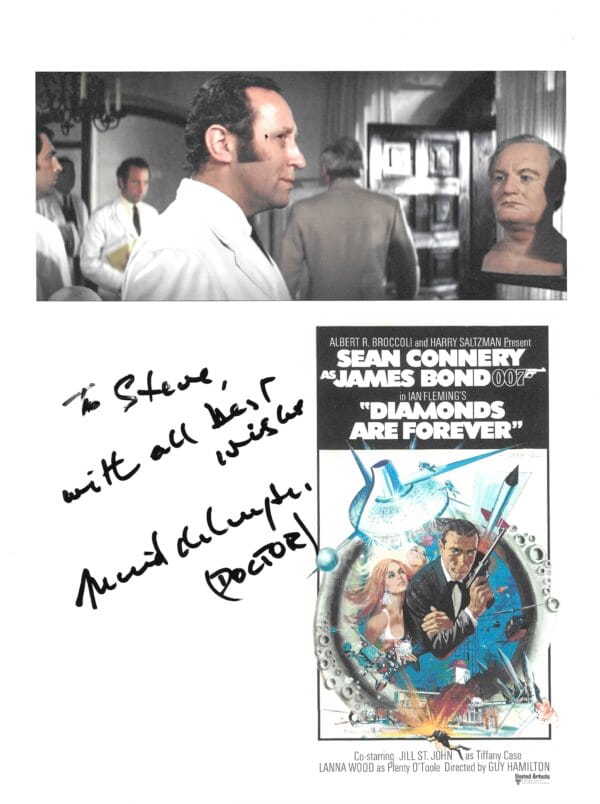 David de Keyser - Doctor - "Diamonds Are Forever" + "OHMSS"