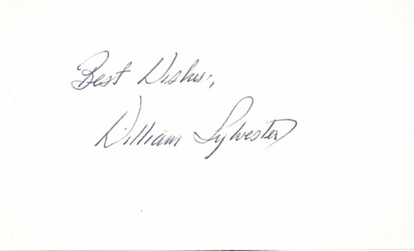 William Sylvester - Presidential Aide - "You Only Live Twice"